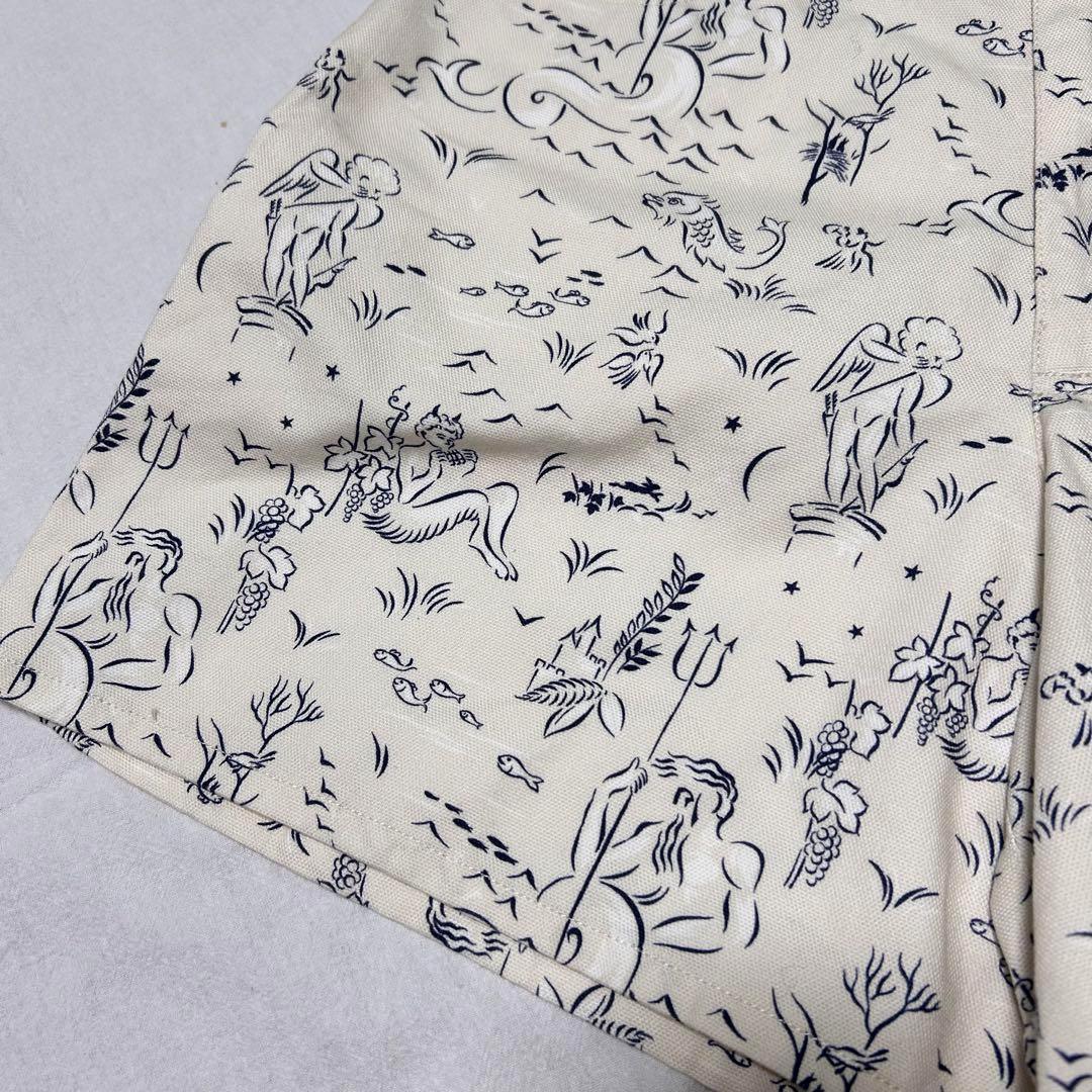 SHRIMPS ヘクター シーゴッズプリント コットンポプリン ショーツ