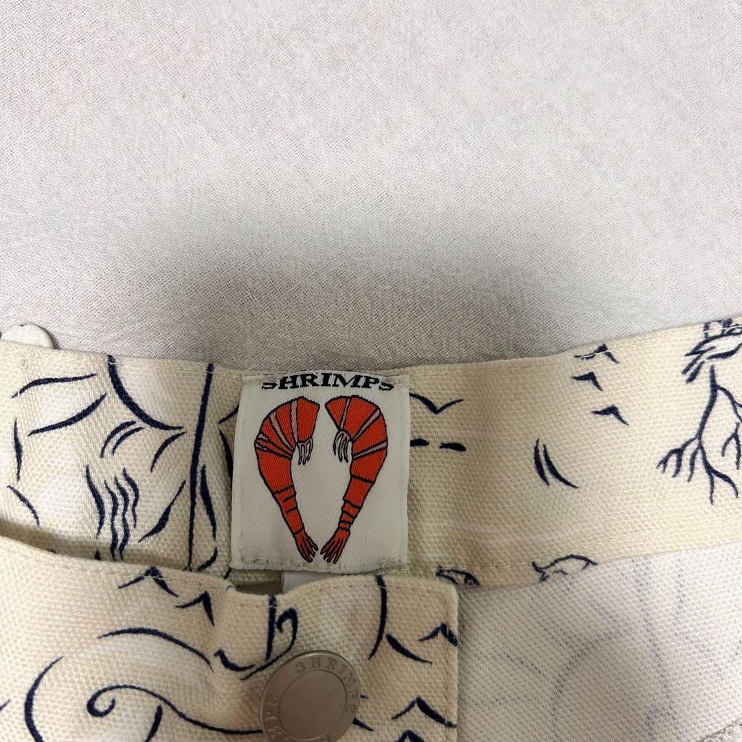 SHRIMPS ヘクター シーゴッズプリント コットンポプリン ショーツ