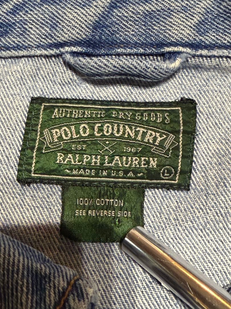 80s 90s POLO COUNTRY デニムジャケット ポロカントリー