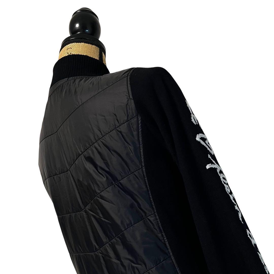 【40】CASTELBAJAC ニット切り替え 中綿ジャケット レディース