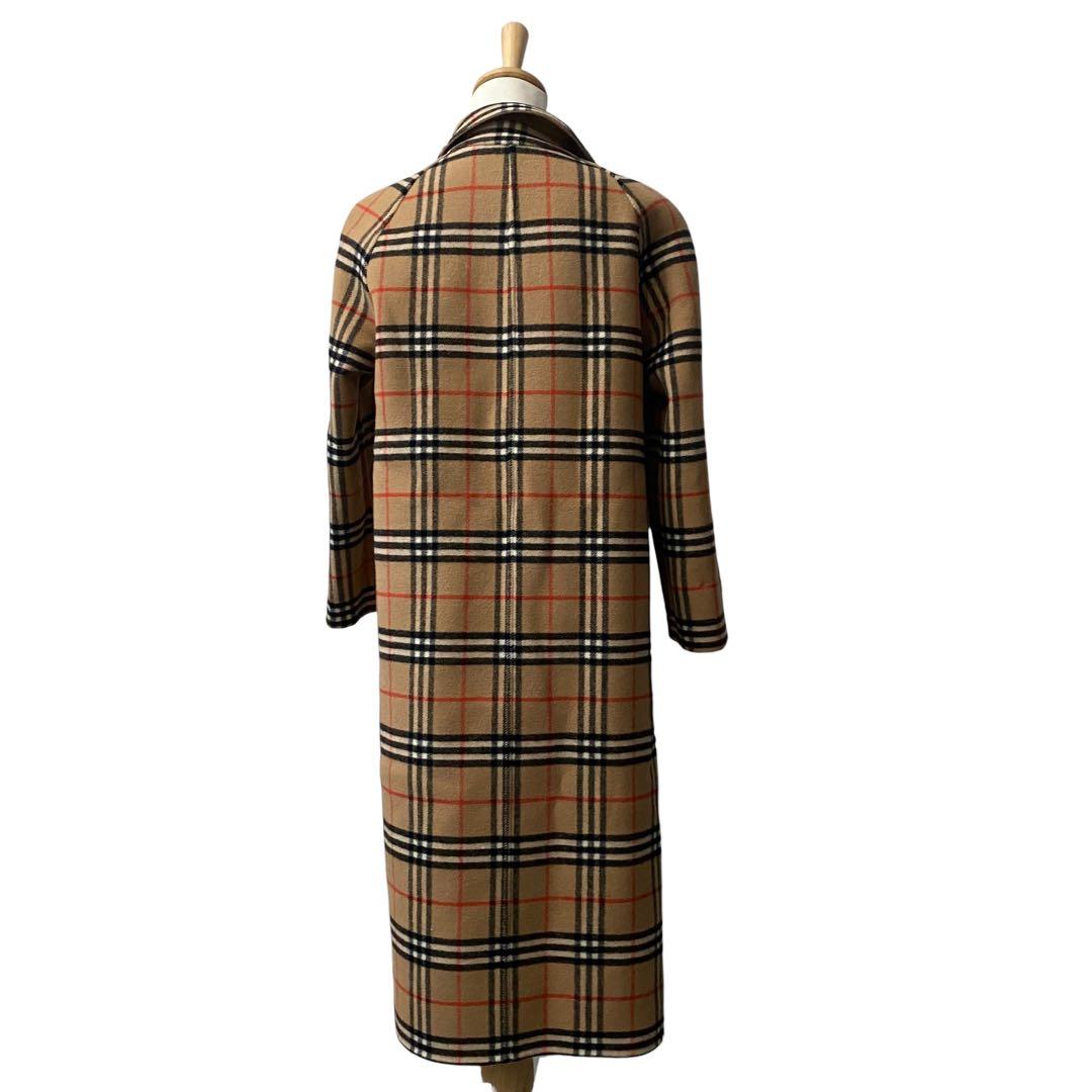 【美品】 バーバリーズ リバーシブル ノバチェック ロングコート ブラウン