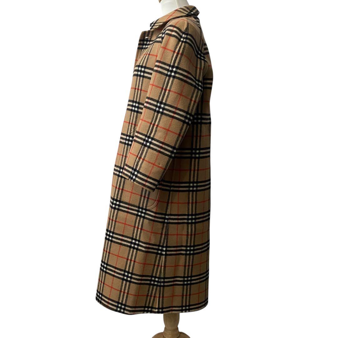 【美品】 バーバリーズ リバーシブル ノバチェック ロングコート ブラウン