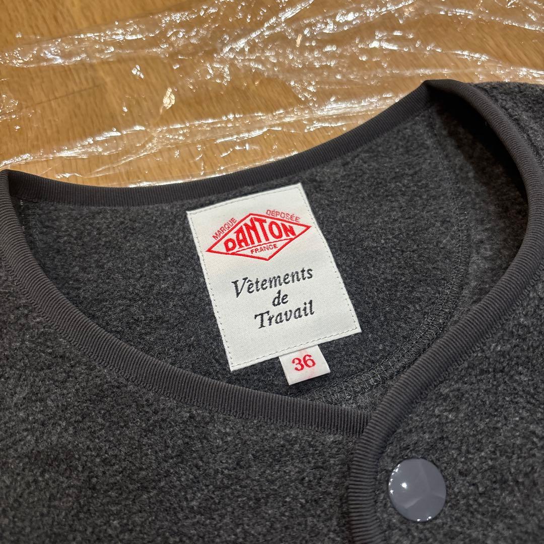 Danton フリースカラーレスジャケット