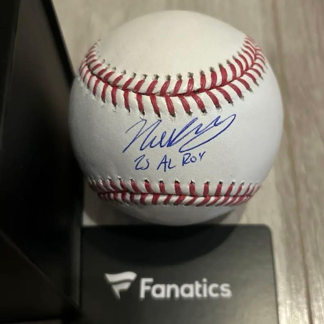 t*t様 ニック・カーツ選手サイン入り野球ボール AL ROY 新人王サインボー