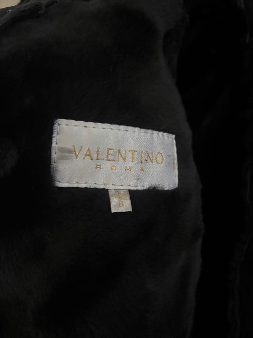 VALENTINO ムートンフリルコート サイズ42小さめ
