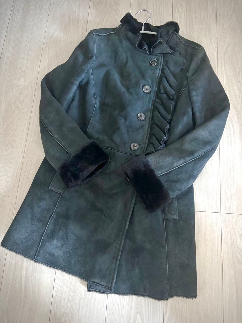 VALENTINO ムートンフリルコート サイズ42小さめ