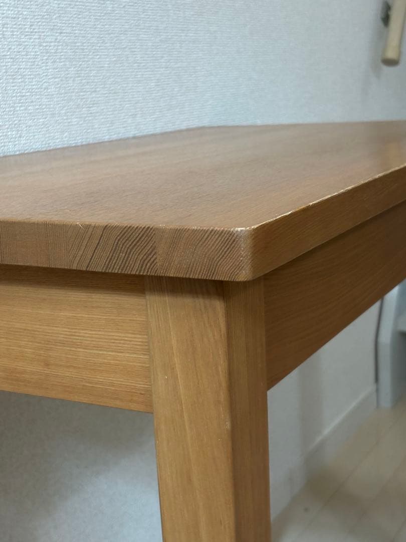 無印良品　タモ材デスク　学習机