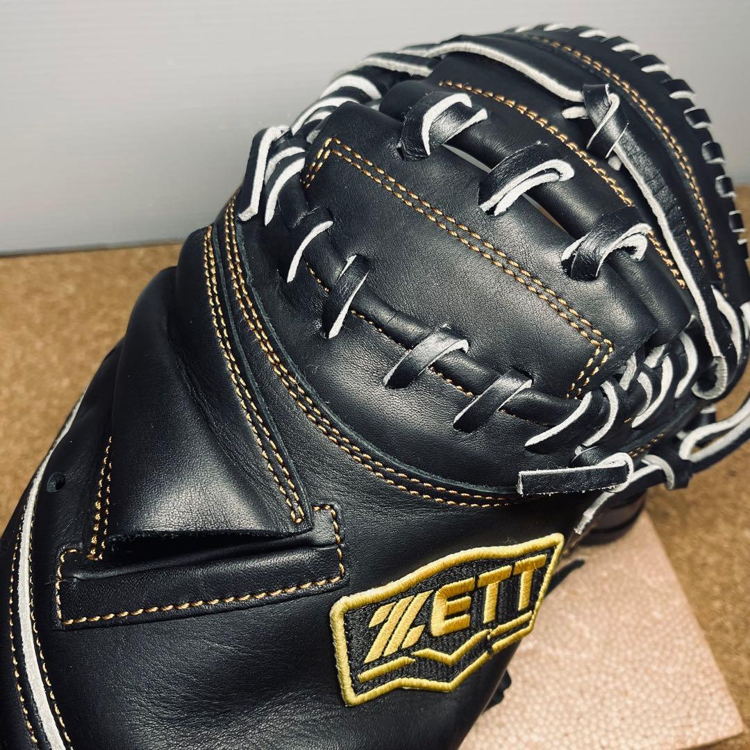 【美品】ZETT軟式グラブ捕手用ウィニングロードBRCB33512右投/一般大人