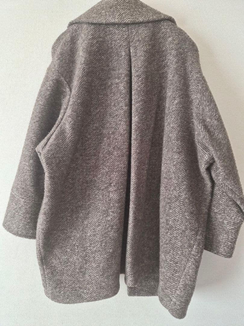 Spick & Span　Wスライバーヘリンボーン ミドルコート　2022AW