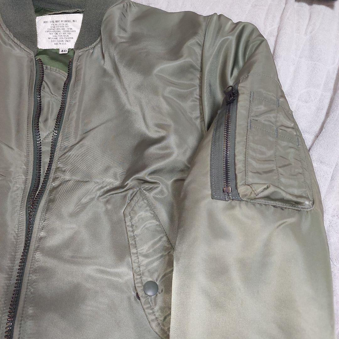 [美品] SPIEWAK MA-1 SHIPS別注 USA製 リバーシブル 40