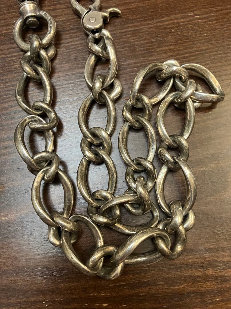 ケルトアンドコブラ　ウォレットチェーン　ダブルフック　ビンテージ　シルバー925