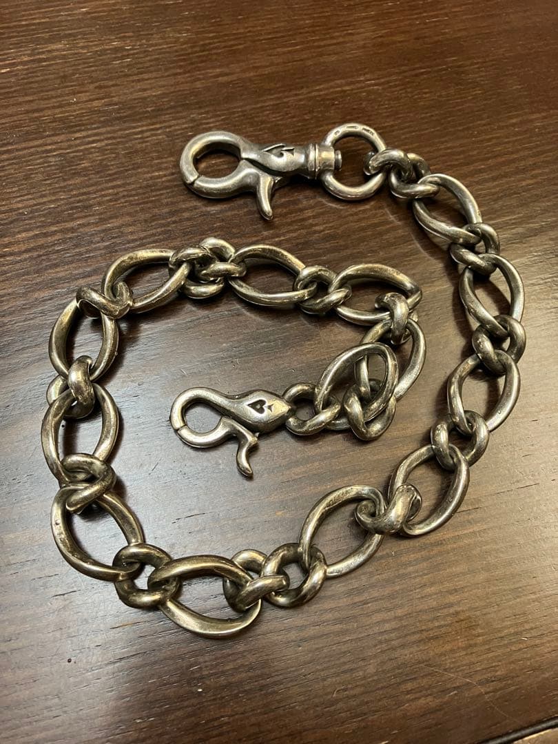 ケルトアンドコブラ　ウォレットチェーン　ダブルフック　ビンテージ　シルバー925