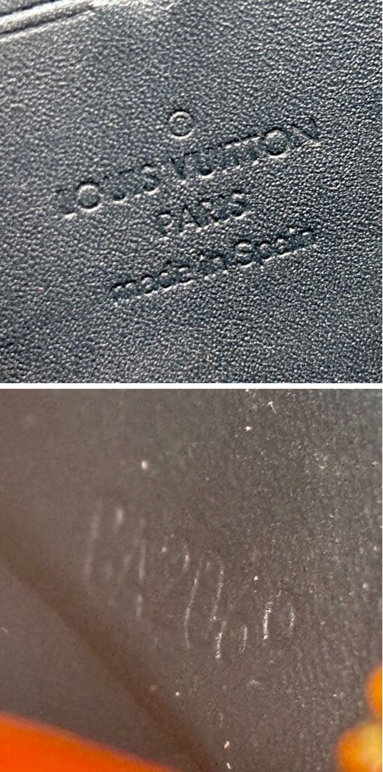 ルイ・ヴィトン M93722 ヴェルニ ジッピーウォレット ブルーニュイ