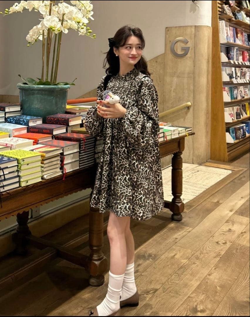 Bibiy CAITLYN MINI DRESS レオパード