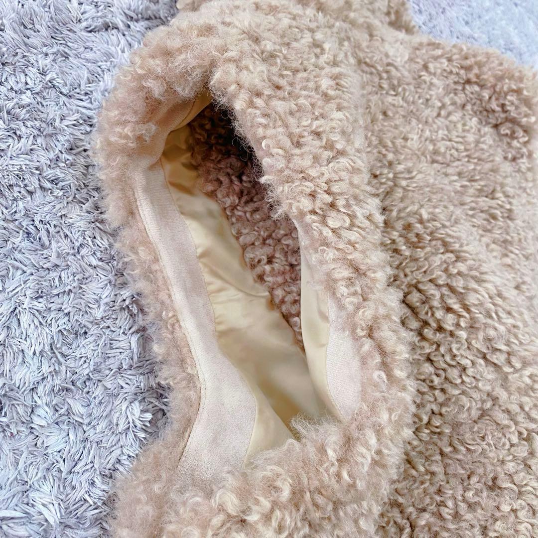 【hitomi様】CADUNE カデュネ プードル ボア ジレ アルページュ