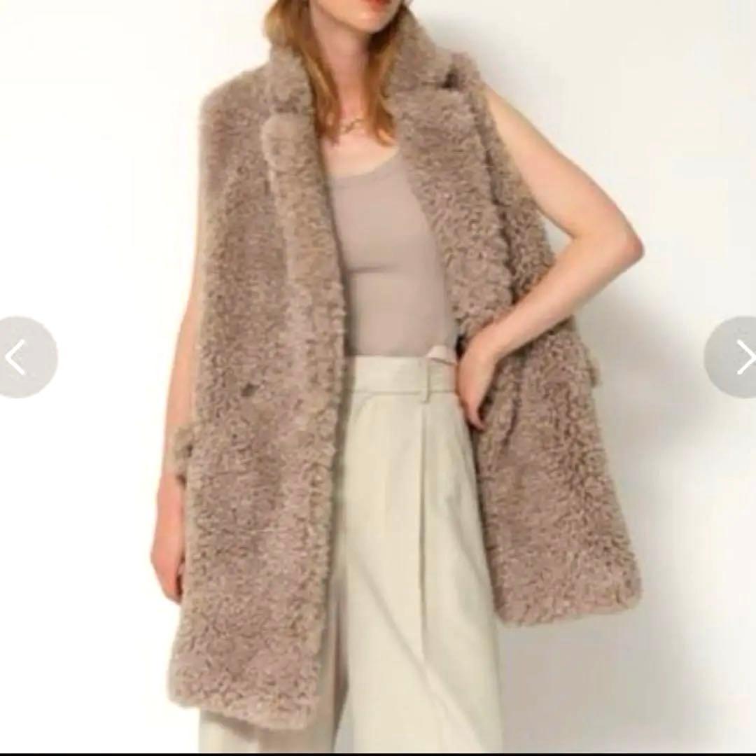 【hitomi様】CADUNE カデュネ プードル ボア ジレ アルページュ