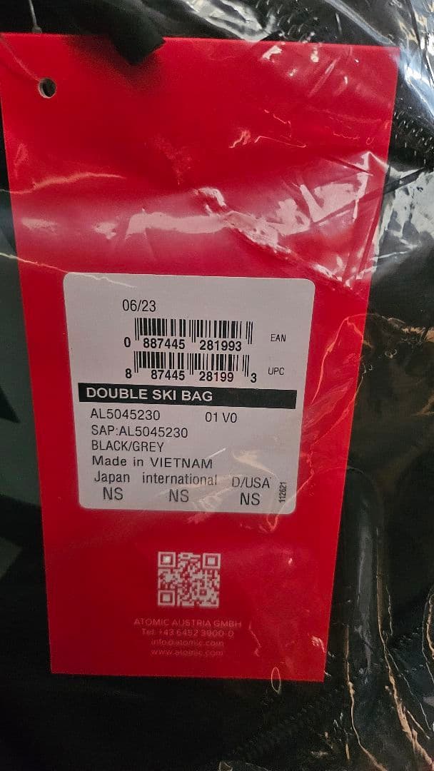 新品 atomic double ski bag al5045230