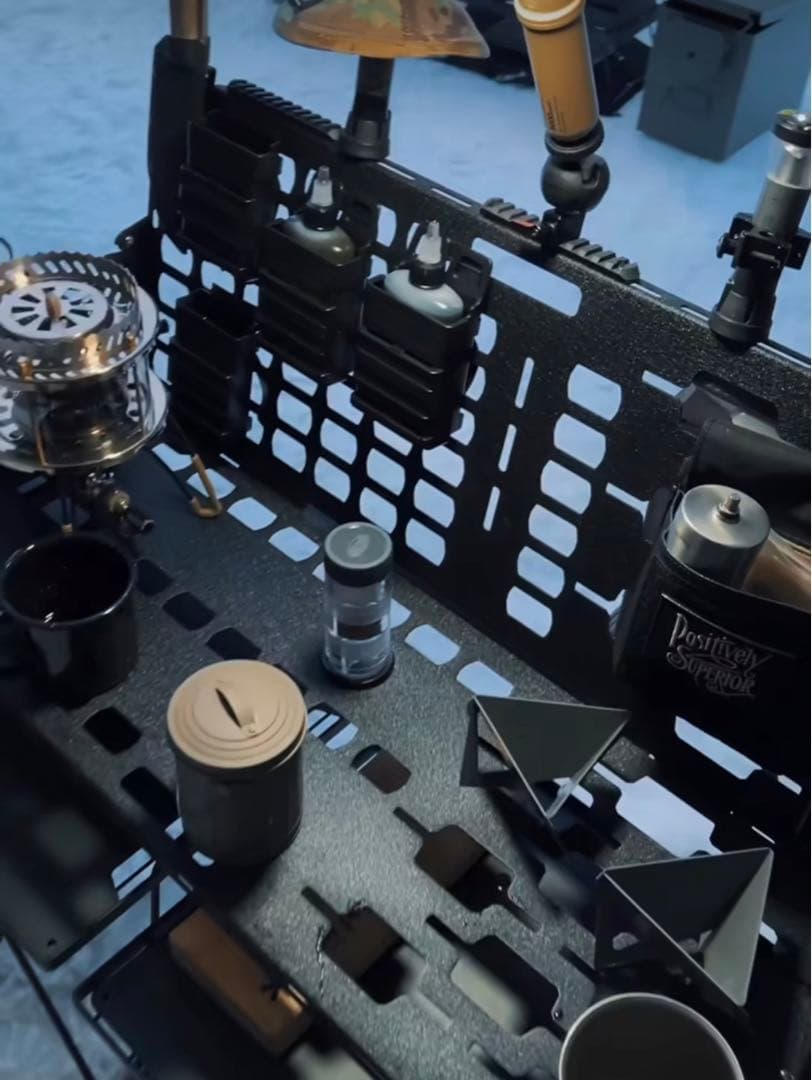 キャンプオーパーツ タクティカルサイドテーブルwithキッチン W600TYPE