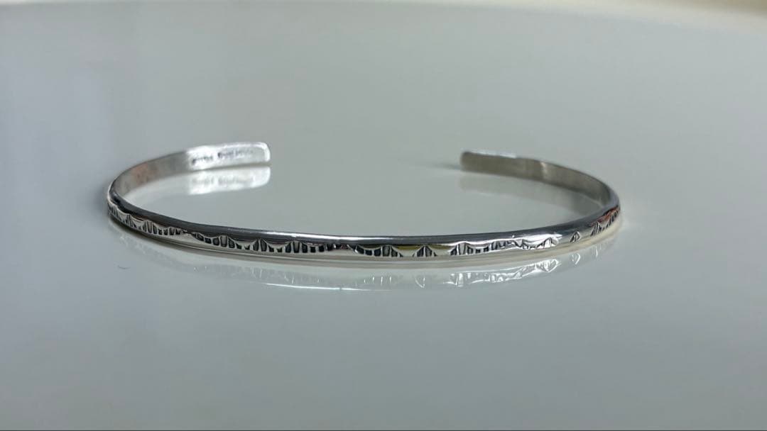 ① インディアンジュエリー バングル ゴールド NAVAJO ナバホ族 ホピ族