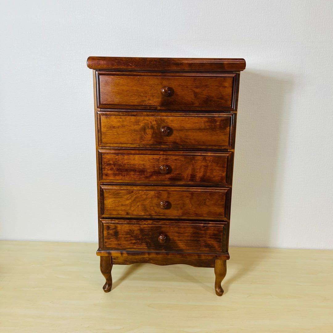 長谷川家具 整理箱 キャロライン 5段チェスト キャビネット HASEGAWA