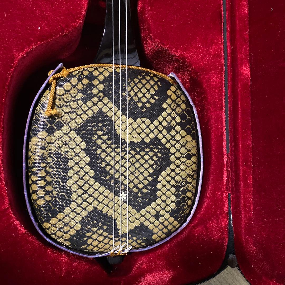 蛇皮三線本体 ケース付き