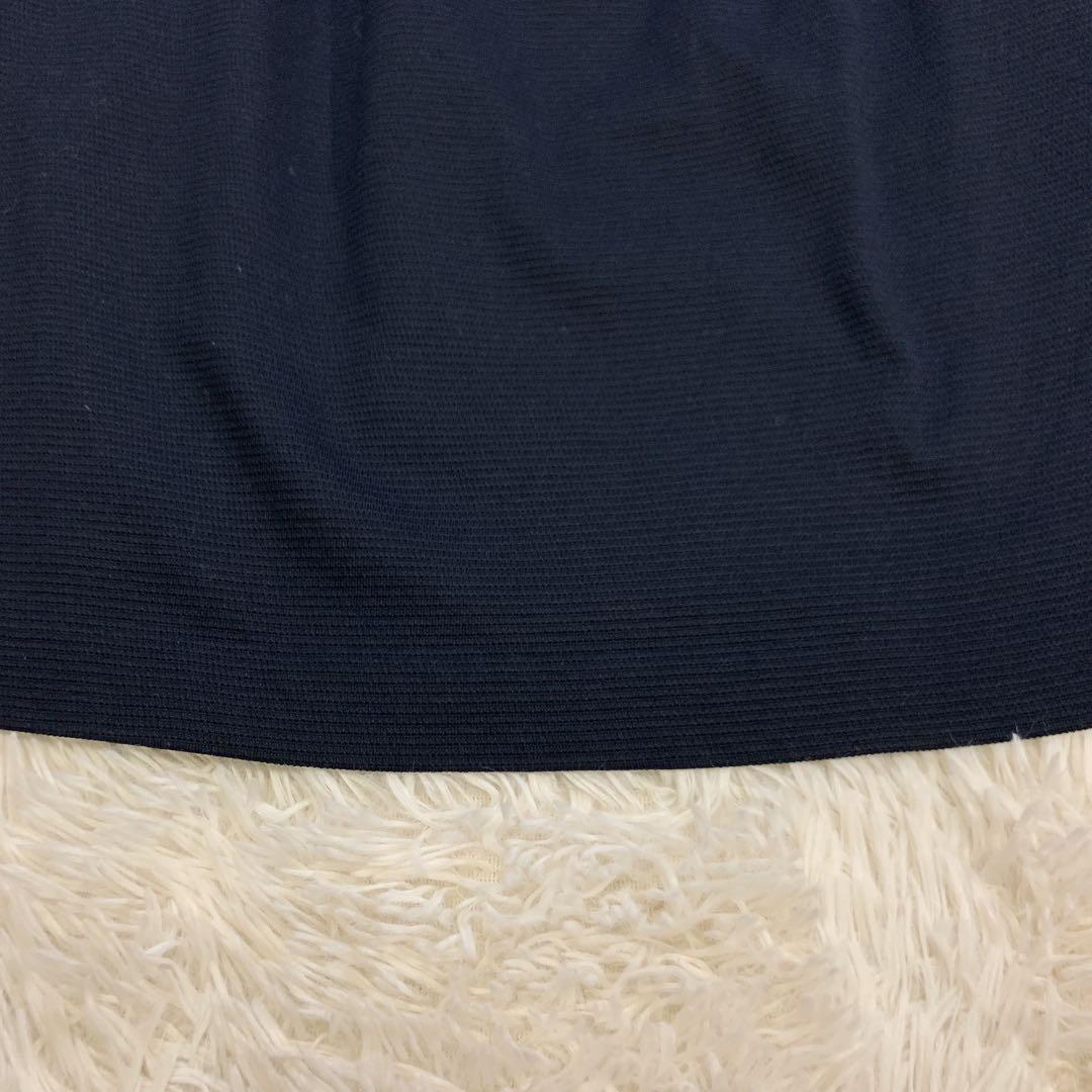 【美品】J.PRESS ジェイプレス　スカートスーツ　ノーカラー　ネイビー　11