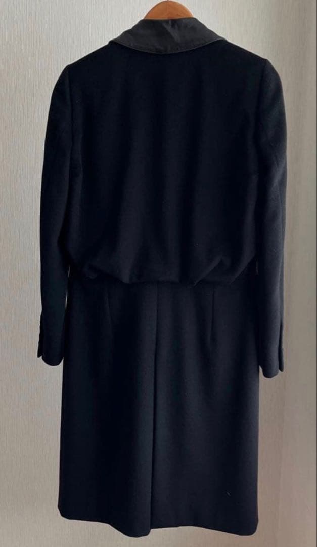 ヘルムートラング HELMUT LANG 本人期 チェスターコート レザー風襟