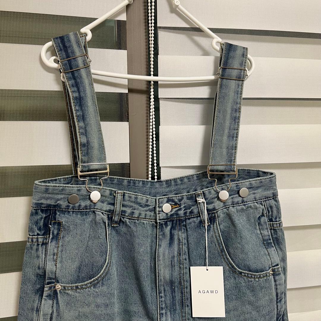 AGAWD デニム オーバーオール オールインワン サロペット 新品 mal