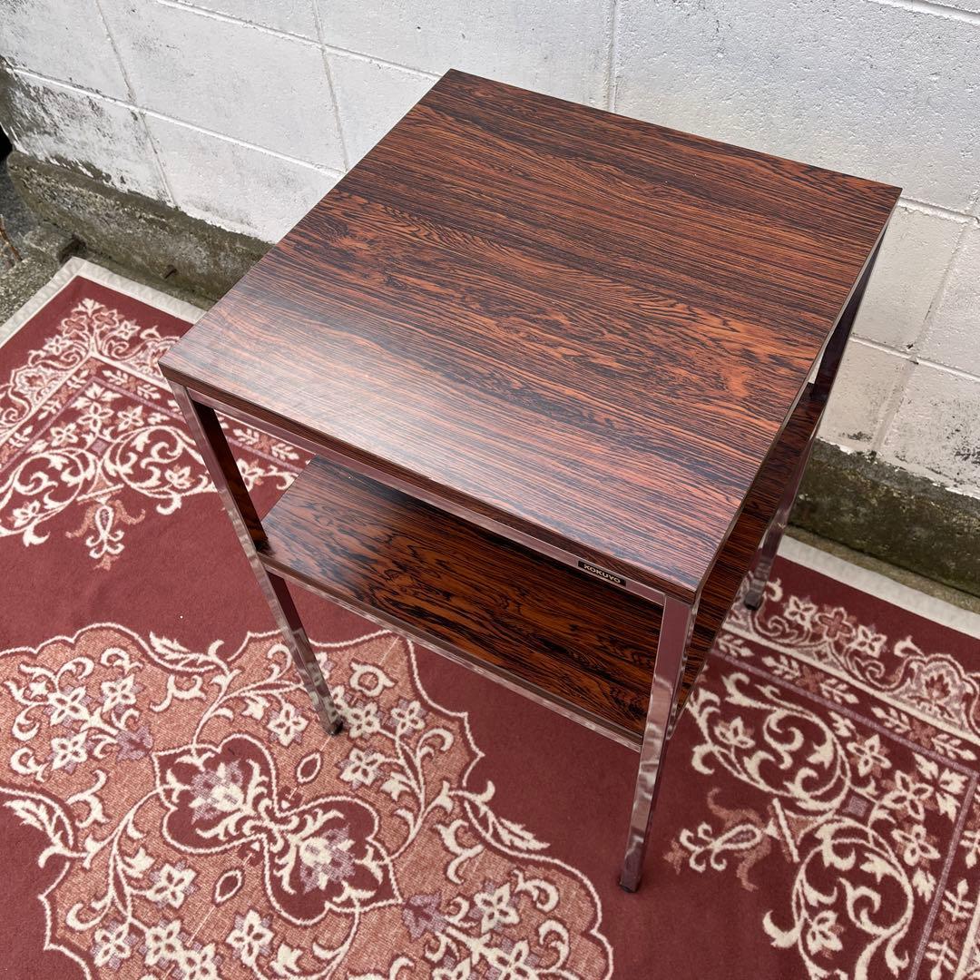 廃盤 KOKUYO コクヨ ◾️木調天板 レトロモダン サイドテーブル 2段