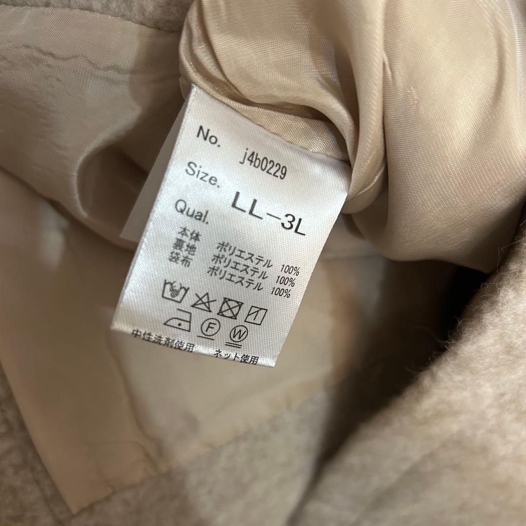 ソウルベリーsoulberry ふわっとかぶるだけのポンチョ　コート　LL〜3L