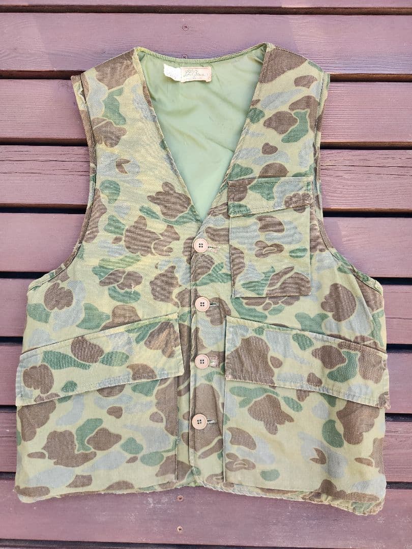 t*様 希少⭐ 60s L.L.Bean エルエルビーン カモ　ベスト　ヴィンテ