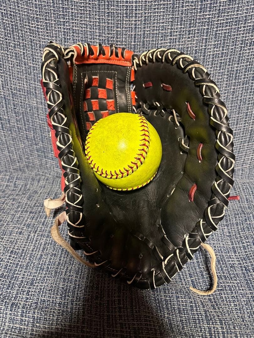 (中古)ジームス　一般用ファーストミット　オーダー　刺繍あり