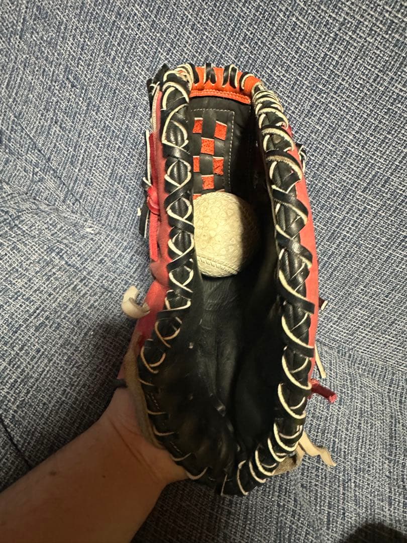 (中古)ジームス　一般用ファーストミット　オーダー　刺繍あり