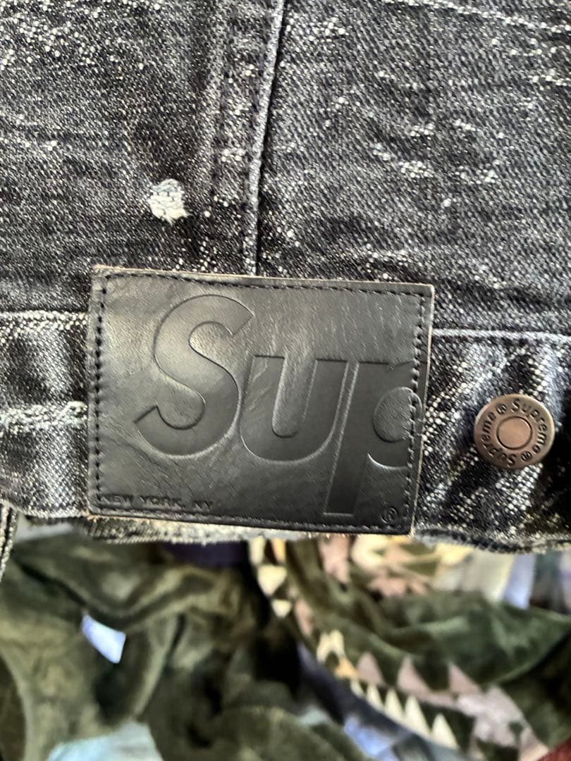 Supreme デニムジャケット ブラック