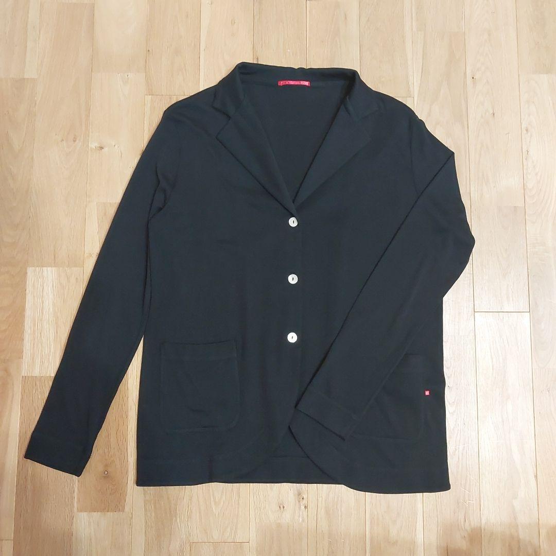 【パーマネントエイジ】シルクコットンジャケット 黒 size3(LL)