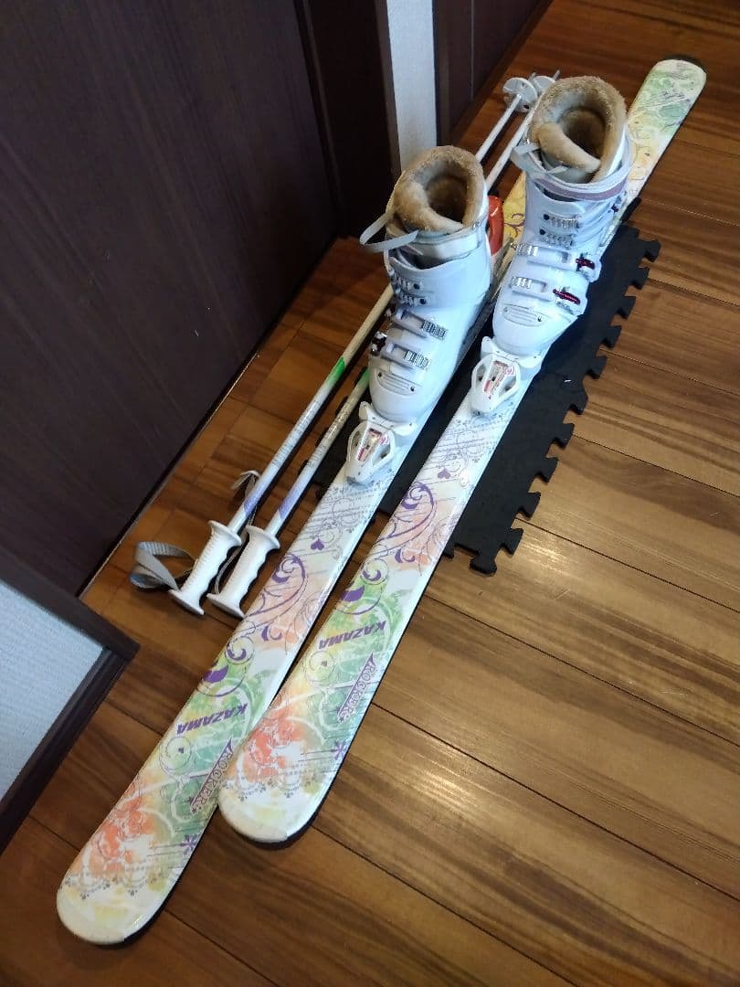KAZAMA/ジュニア・レディース用/スキーセット/メンテ・WAX済み✔