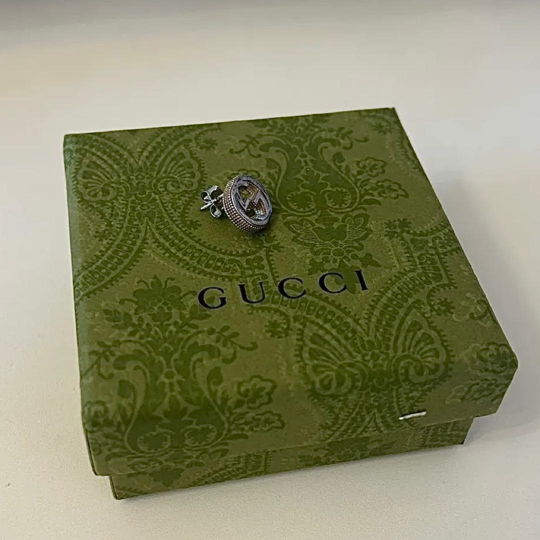 GUCCI グッチ　インターロッキングGピアス シルバー925 片耳のみ