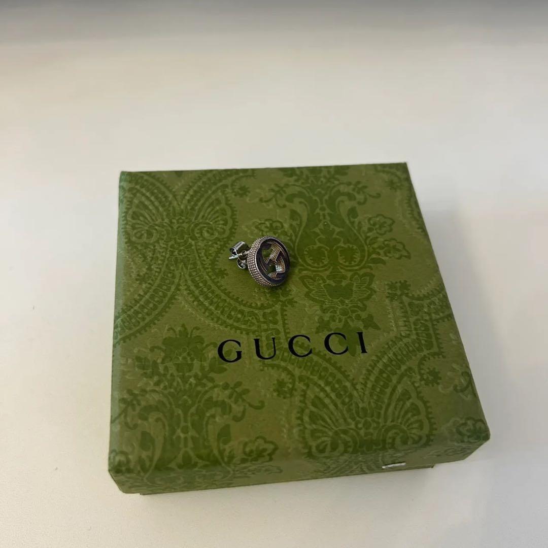 GUCCI グッチ　インターロッキングGピアス シルバー925 片耳のみ