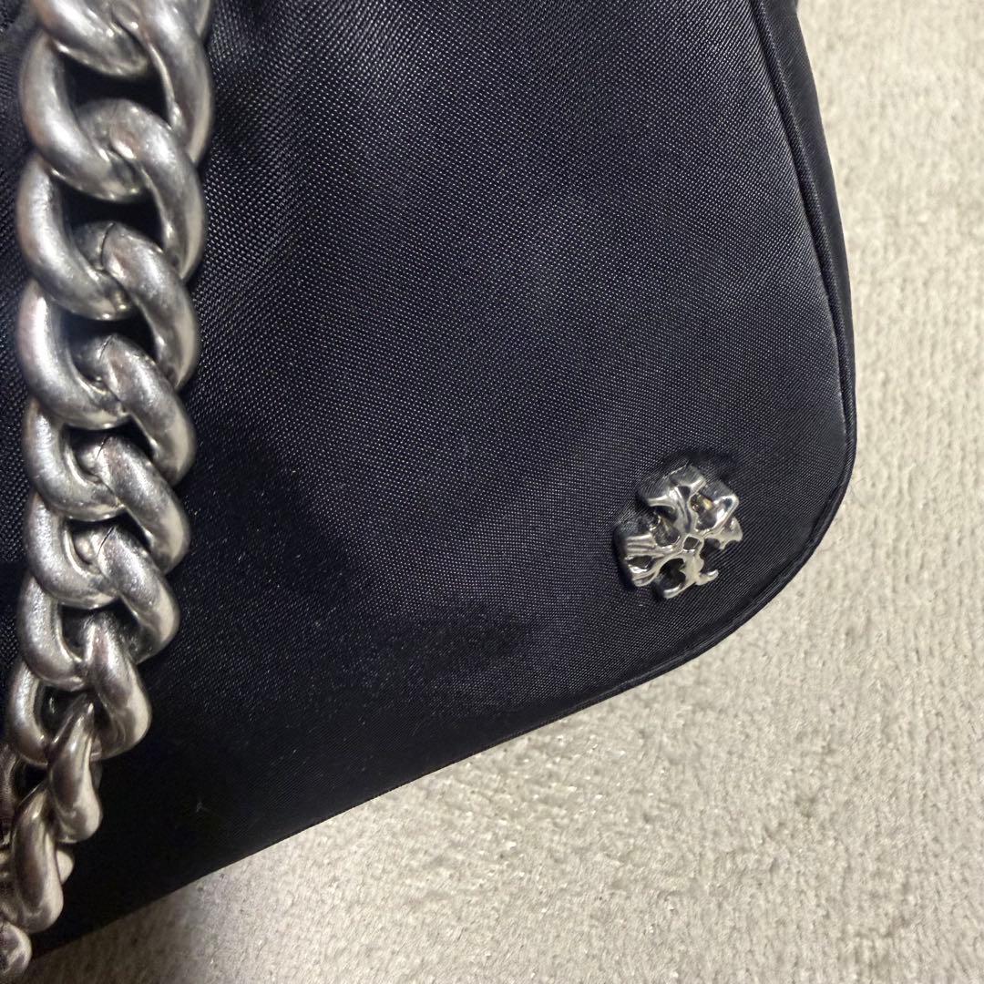 Tory Burch トリーバーチ黒 ナイロン ショルダーバッグ