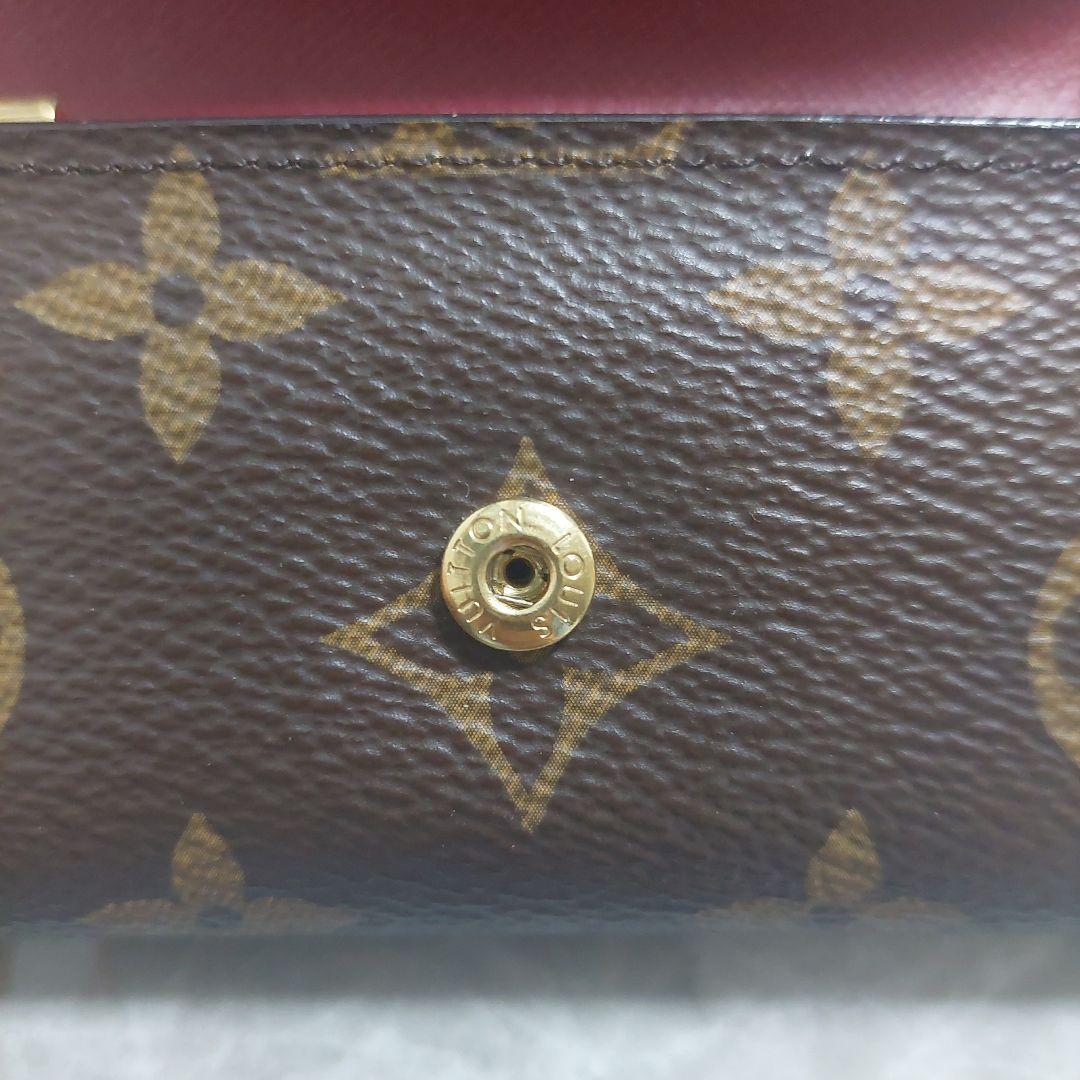 Louis Vuitton ルイヴィトン モノグラム キーケース6連 赤紫