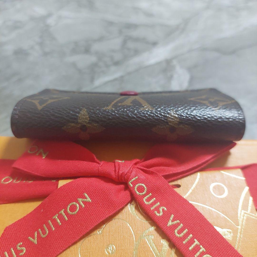 Louis Vuitton ルイヴィトン モノグラム キーケース6連 赤紫