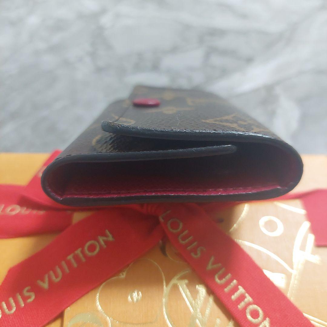 Louis Vuitton ルイヴィトン モノグラム キーケース6連 赤紫