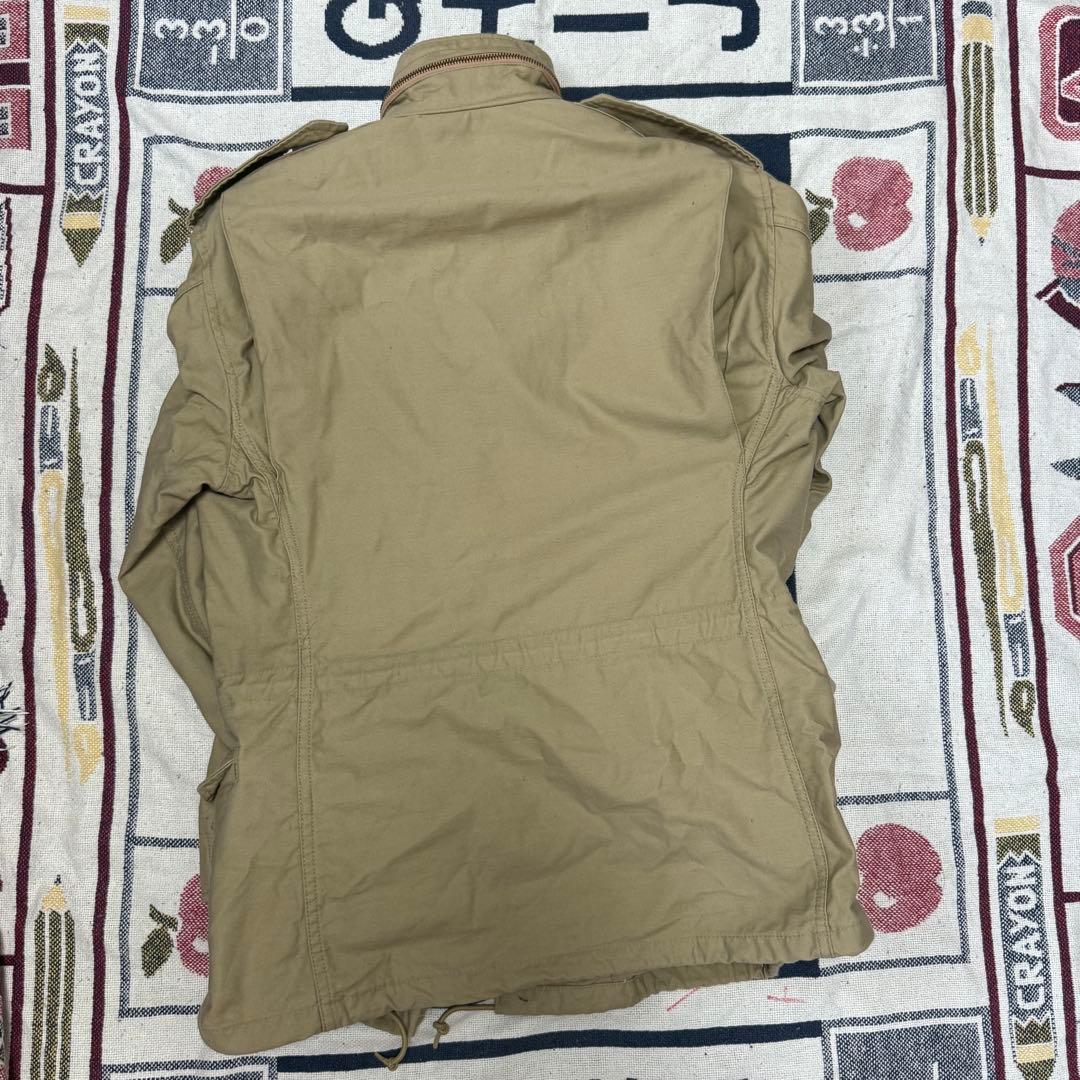【USA製】ALPHA M-65 フィールドジャケット ベージュ 80s