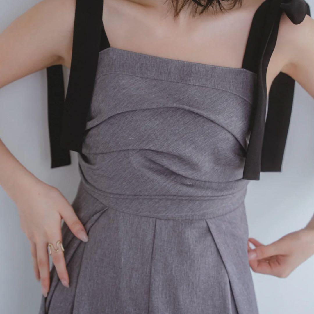 サロペット・オーバーオール・オールインワン andequal ribbon shoulder combination