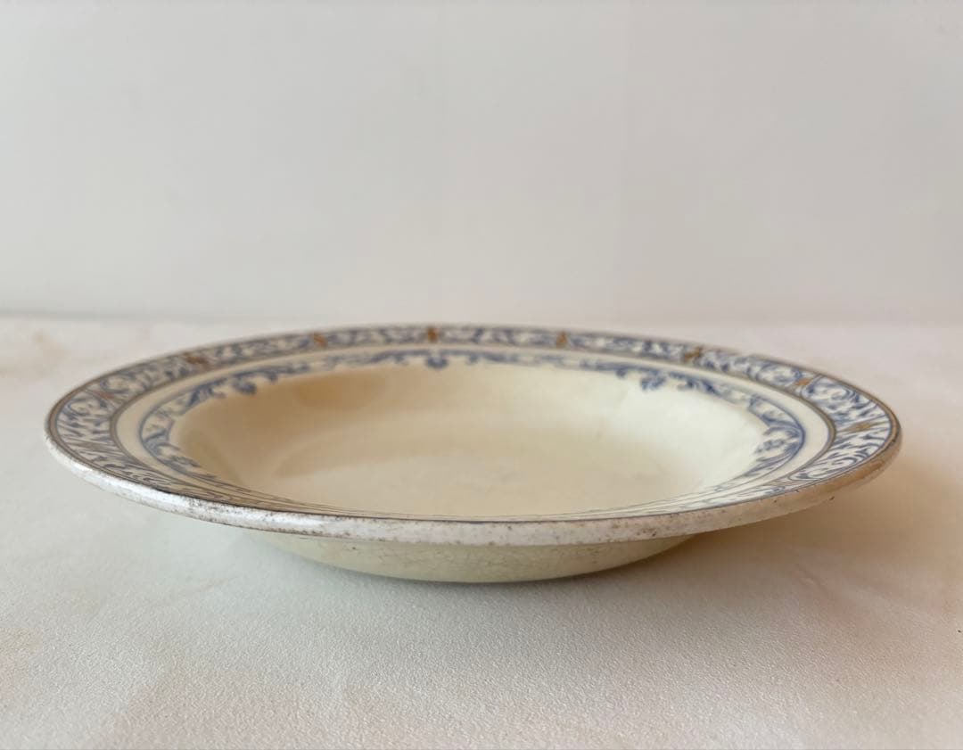 クレイユモントロー　colbert コルベール　深皿　フランスアンティーク皿