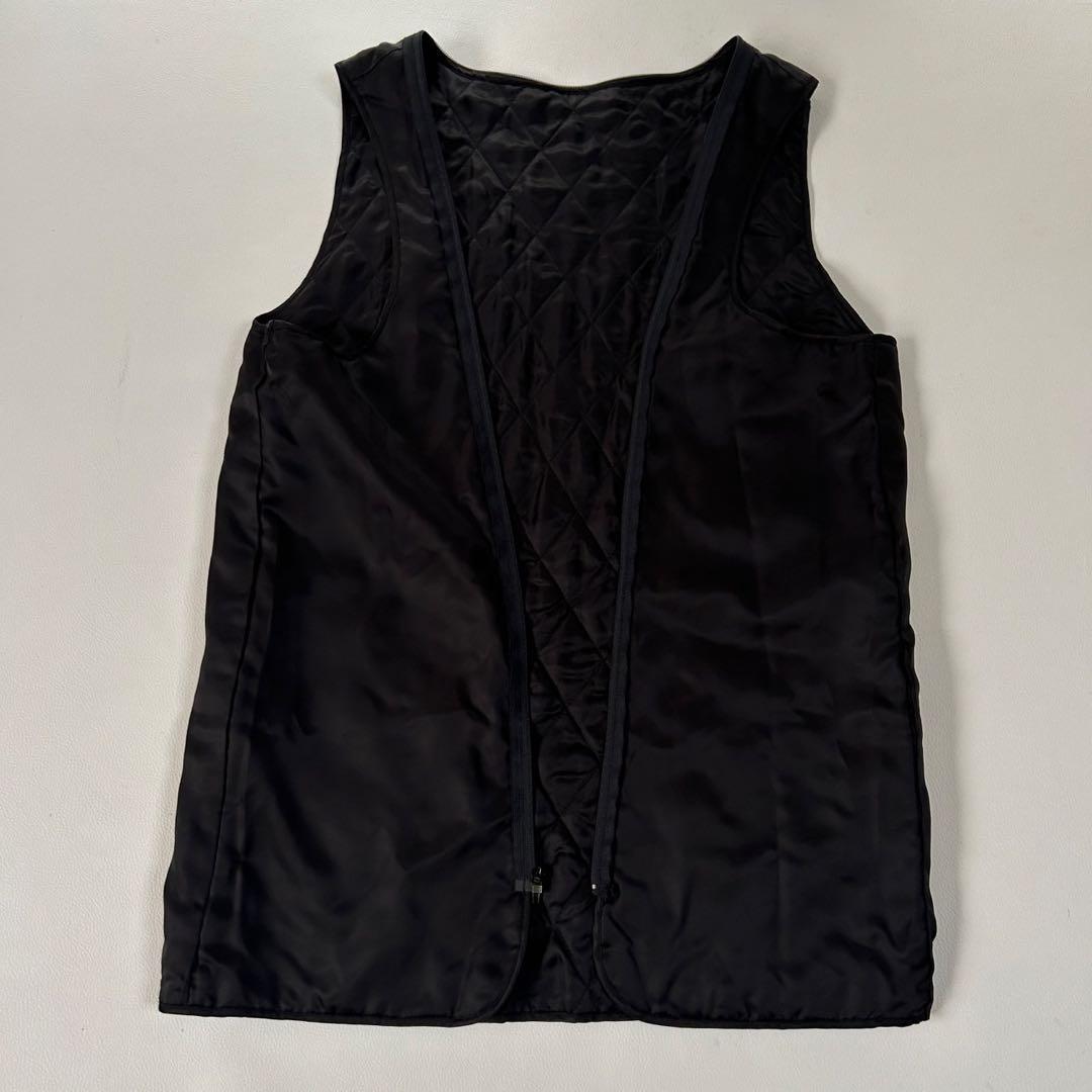 イヴサンローラン ヴィンテージ ライナー ファー襟付コート ブラック