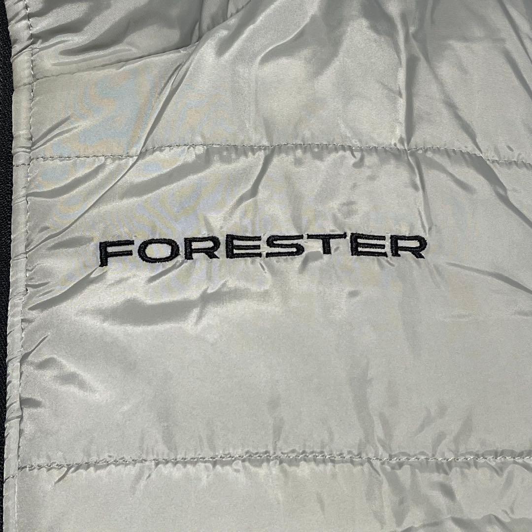 美品 SUBARU リバーシブル 中綿 ベスト 企業ロゴ ブラック スバル