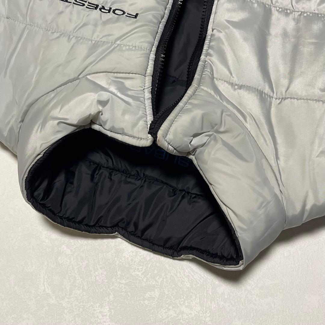 美品 SUBARU リバーシブル 中綿 ベスト 企業ロゴ ブラック スバル