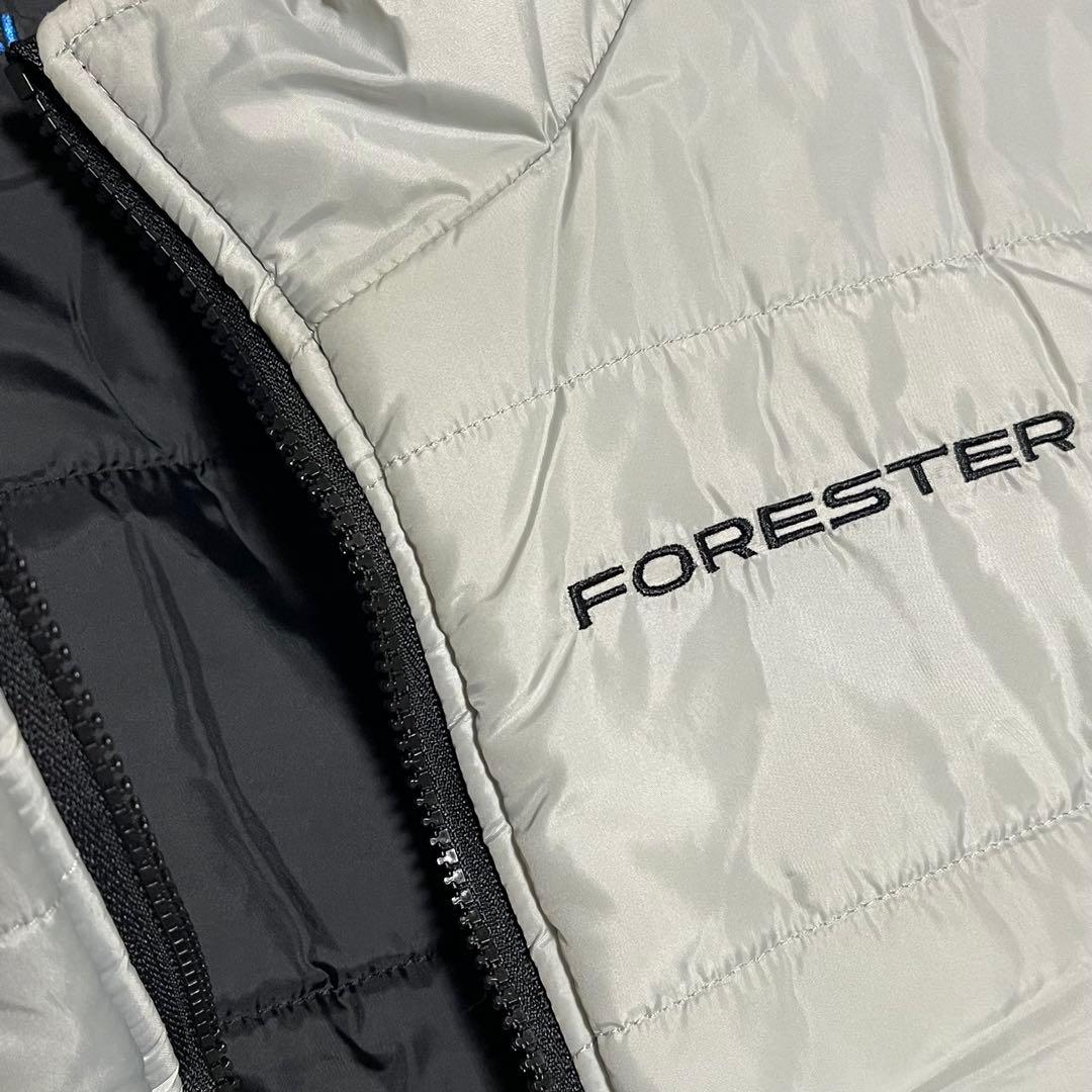 美品 SUBARU リバーシブル 中綿 ベスト 企業ロゴ ブラック スバル