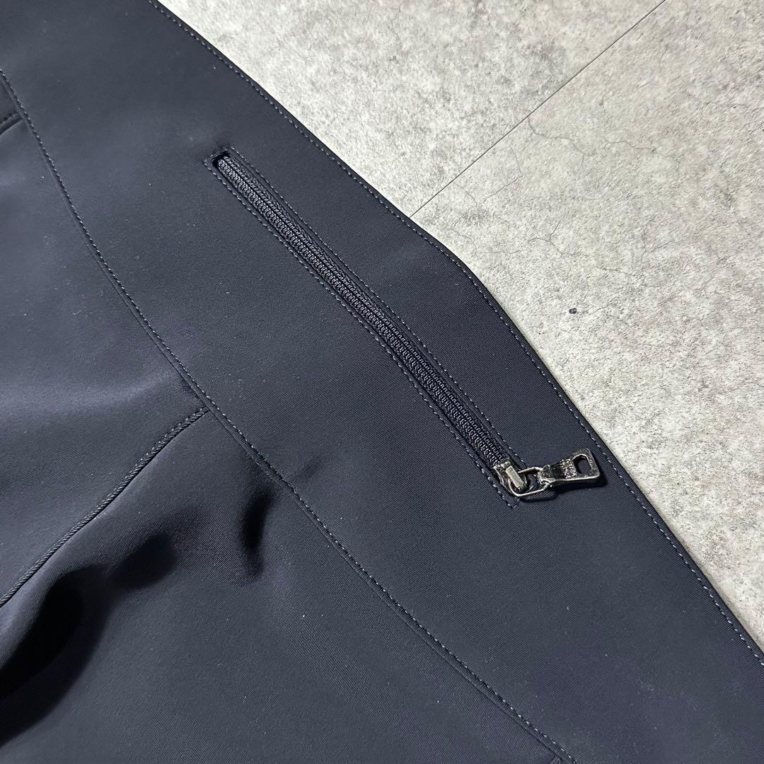 PRADA sport ジップ フレアナイロンパンツ 黒 48 ストレッチ